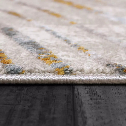 Dynamic Rugs Gold 1364 Grey Ivory Multi Modern Machine-Made Rug
