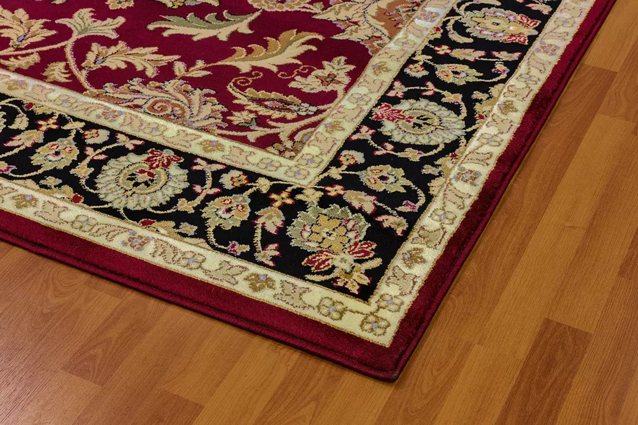 Dynamic Rugs Yazd 1744 Red Traditional Machine-Made Rug