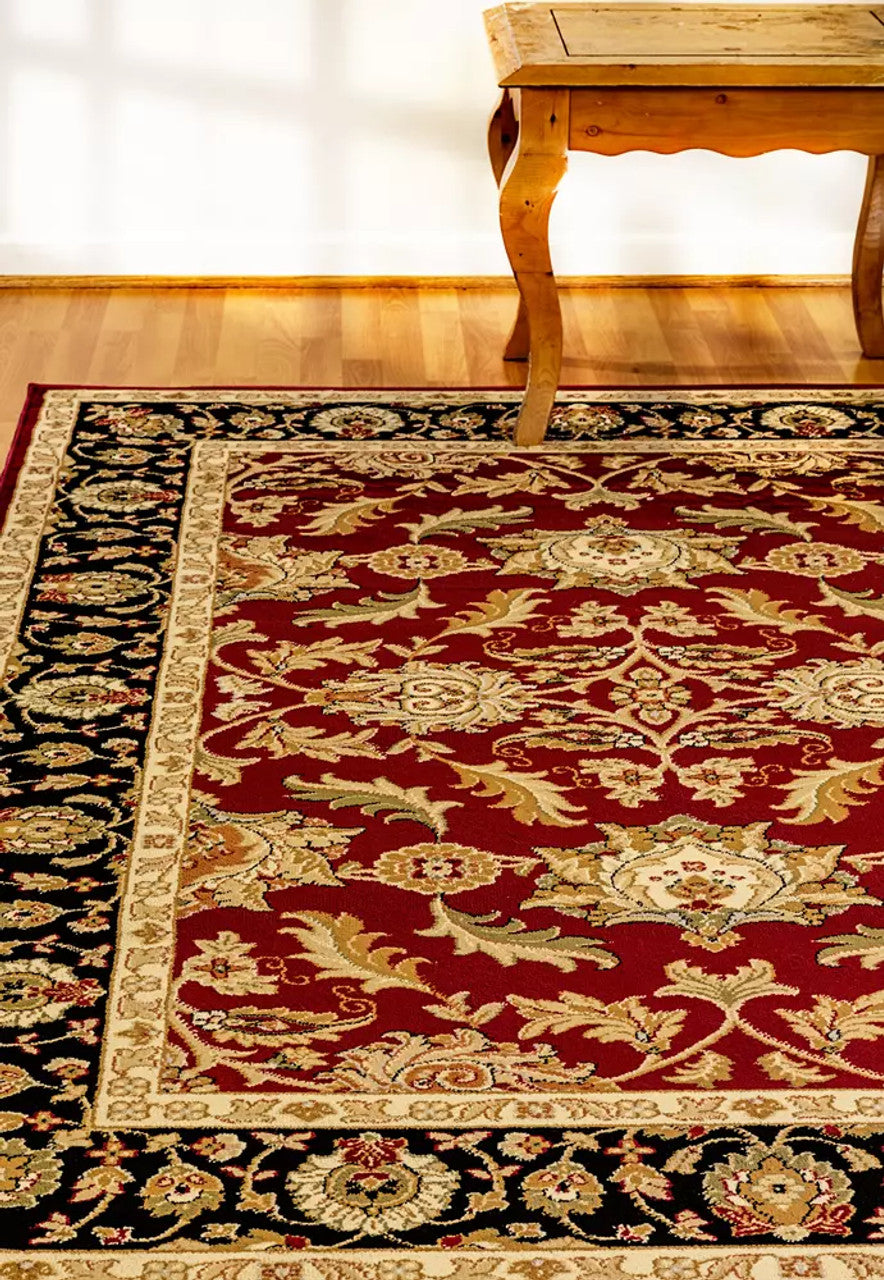 Dynamic Rugs Yazd 1744 Red Traditional Machine-Made Rug