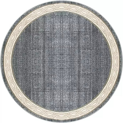 Dynamic Rugs Yazd 1770 Blue Grey Traditional Machine-Made Rug