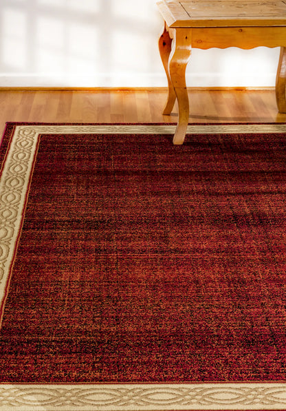 Dynamic Rugs Yazd 1770 Red Contemporary Machine-Made Rug