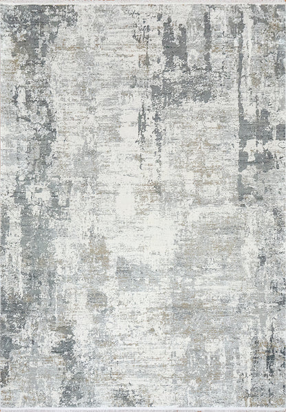 Dynamic Rugs Ruby 2160 Ivory Grey Modern Machine-Made Rug