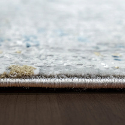 Dynamic Rugs Ruby 2161 Grey Blue Transitional Machine-Made Rug