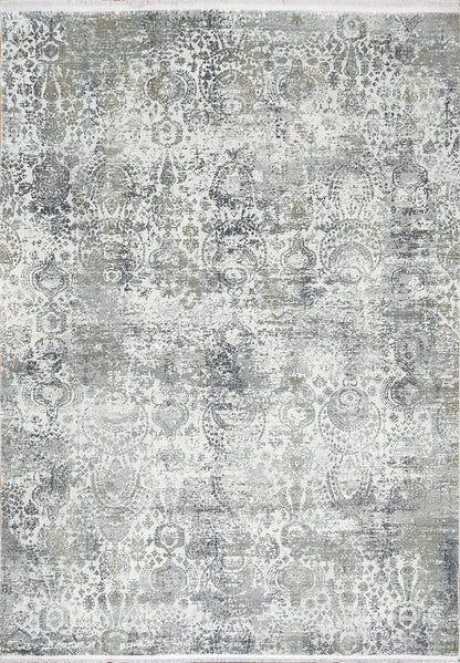 Dynamic Rugs Ruby 2162 Ivory Grey Modern Machine-Made Rug