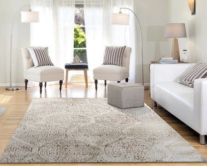 Dynamic Rugs Quartz 26190 Ivory Traditional Machine-Made Rug