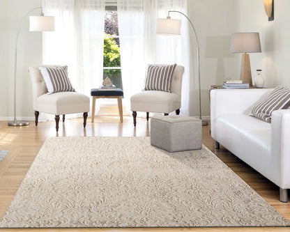 Dynamic Rugs Quartz 27020 Ivory Beige Traditional Machine-Made Rug