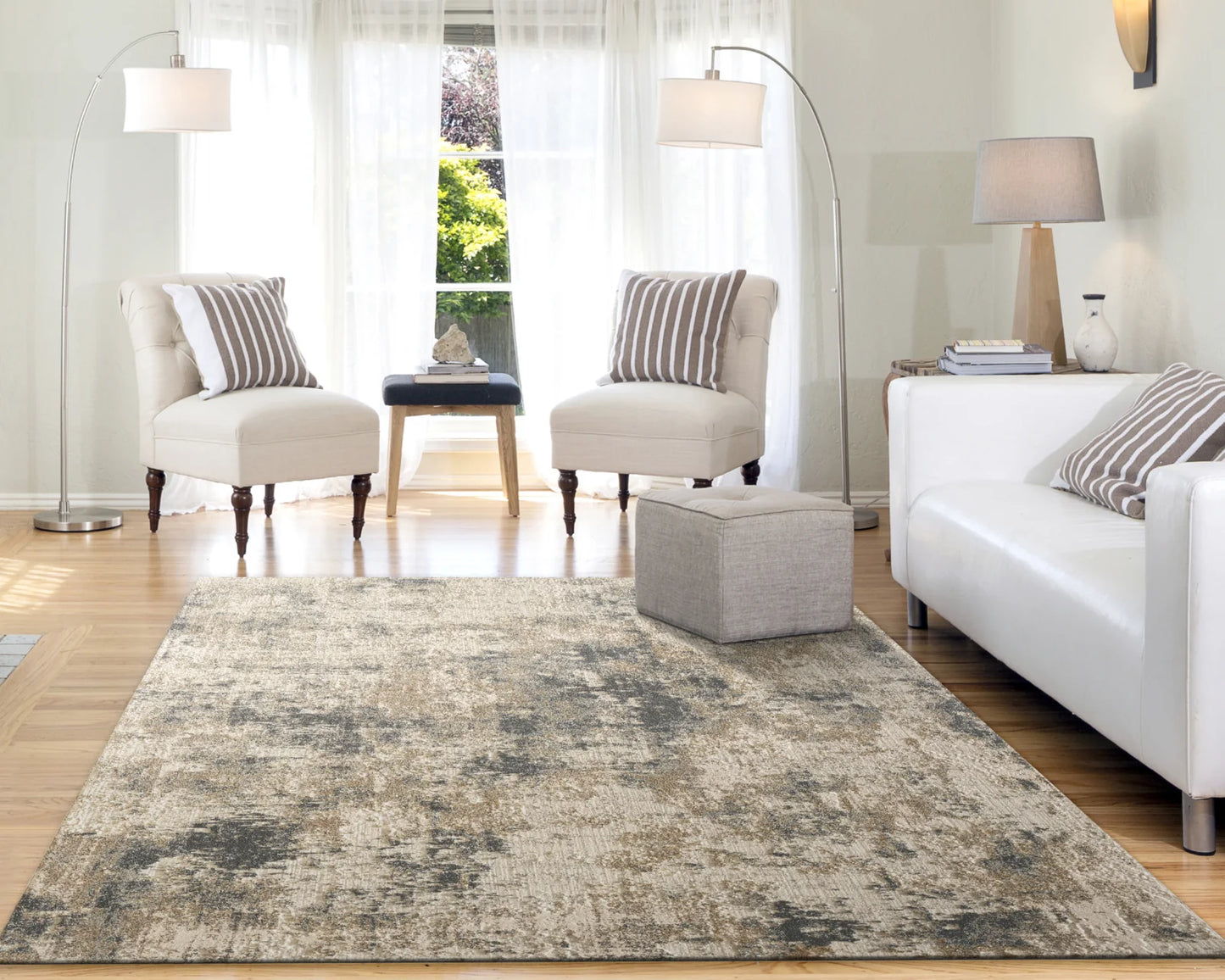 Dynamic Rugs Quartz 27031 Beige Grey Traditional Machine-Made Rug