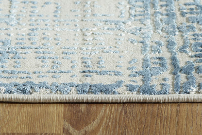 Dynamic Rugs Quartz 27035 Blue Traditional Machine-Made Rug