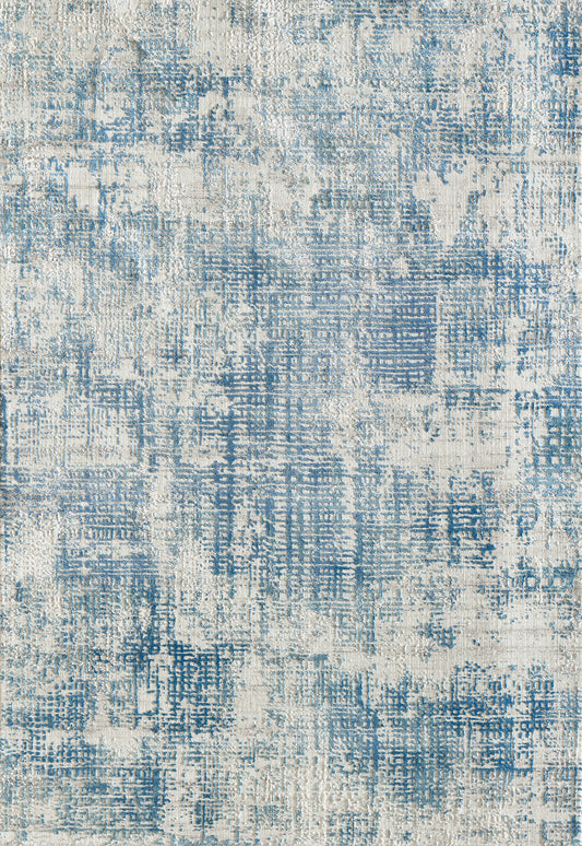 Dynamic Rugs Quartz 27035 Blue Traditional Machine-Made Rug
