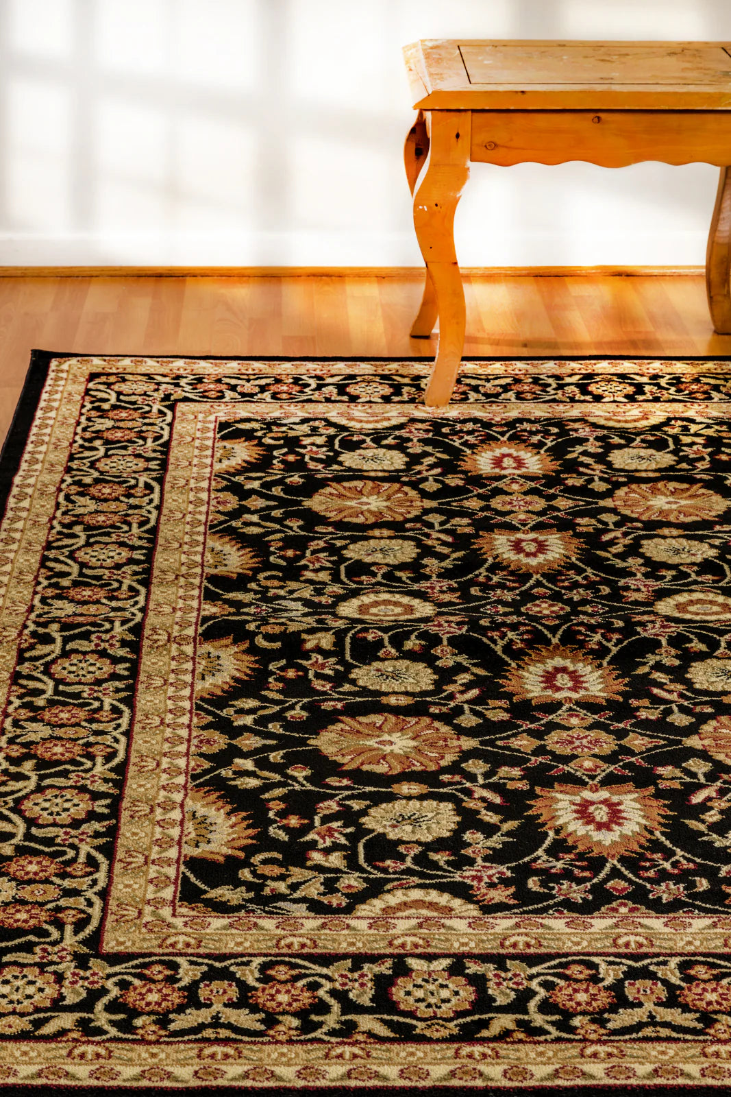 Dynamic Rugs Yazd 2803 Black Traditional Machine-Made Rug