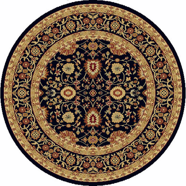 Dynamic Rugs Yazd 2803 Black Traditional Machine-Made Rug