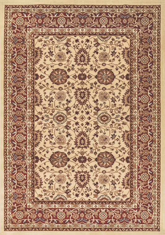 Dynamic Rugs Yazd 2803 Cream Red Traditional Machine-Made Rug