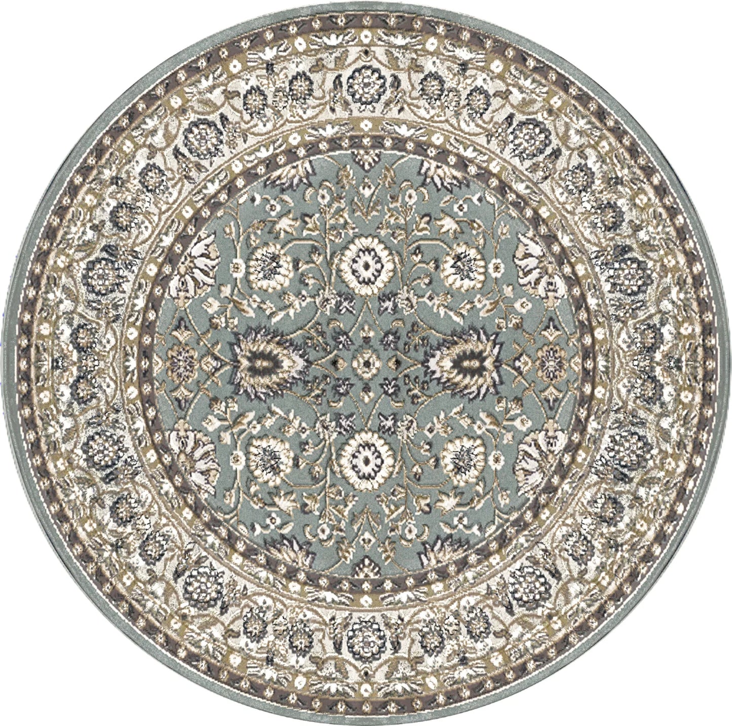 Dynamic Rugs Yazd 2803 Grey Ivory Traditional Machine-Made Rug