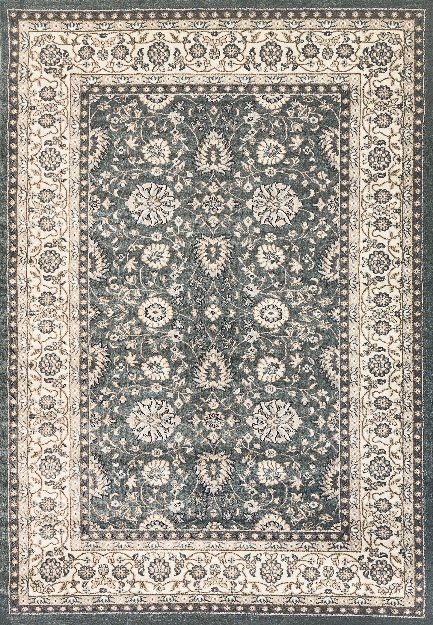 Dynamic Rugs Yazd 2803 Grey Ivory Traditional Machine-Made Rug