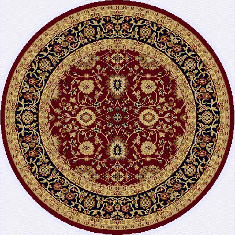 Dynamic Rugs Yazd 2803 Red Black Traditional Machine-Made Rug