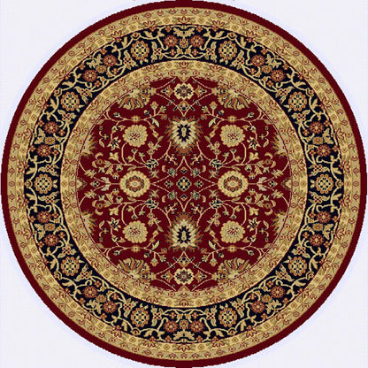 Dynamic Rugs Yazd 2803 Red Black Traditional Machine-Made Rug