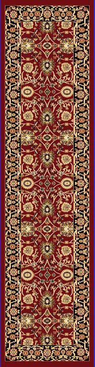 Dynamic Rugs Yazd 2803 Red Black Traditional Machine-Made Rug