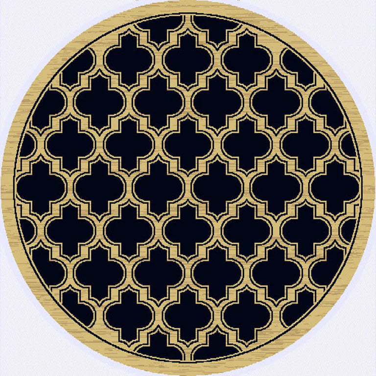 Dynamic Rugs Yazd 2816 Black Contemporary Machine-Made Rug