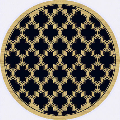 Dynamic Rugs Yazd 2816 Black Contemporary Machine-Made Rug