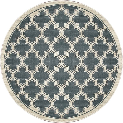 Dynamic Rugs Yazd 2816 Blue Ivory Traditional Machine-Made Rug