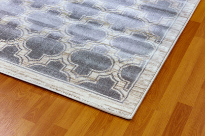Dynamic Rugs Yazd 2816 Grey Ivory Traditional Machine-Made Rug