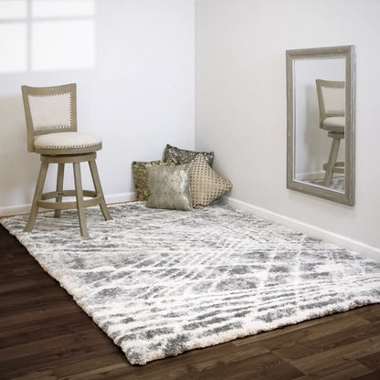 Dynamic Rugs Reverie 3544 Cream Grey Contemporary Machine-Made Rug