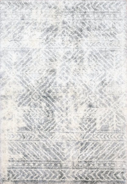 Dynamic Rugs Reverie 3545 Cream Grey Contemporary Machine-Made Rug
