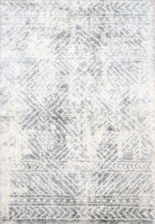 Dynamic Rugs Reverie 3545 Cream Grey Contemporary Machine-Made Rug