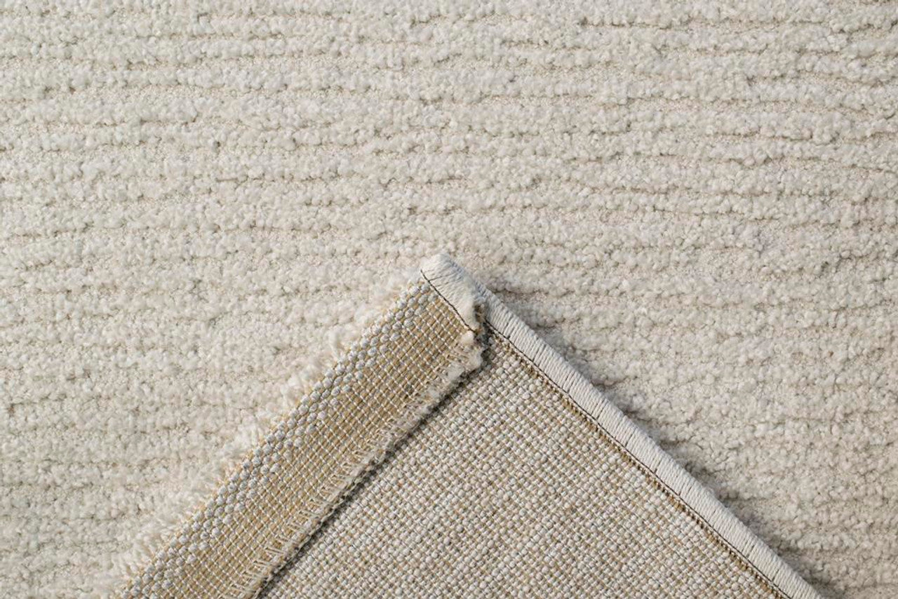 Dynamic Rugs Quin 41008 Ivory   Solid Machine-Made Rug