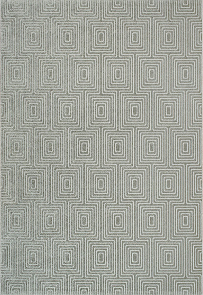 Dynamic Rugs Quin 41009 Grey   Modern Machine-Made Rug