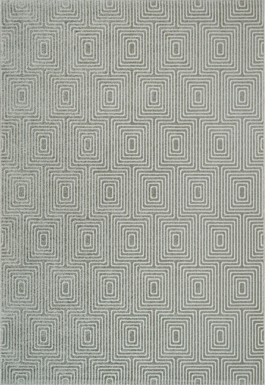 Dynamic Rugs Quin 41009 Grey   Modern Machine-Made Rug