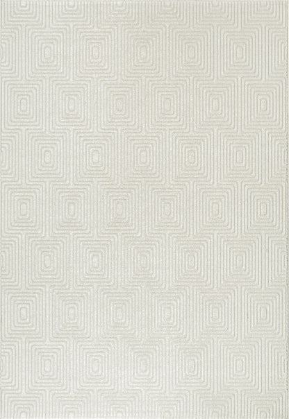 Dynamic Rugs Quin 41009 Ivory   Modern Machine-Made Rug
