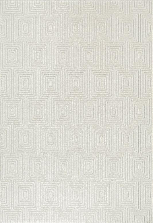 Dynamic Rugs Quin 41009 Ivory   Modern Machine-Made Rug