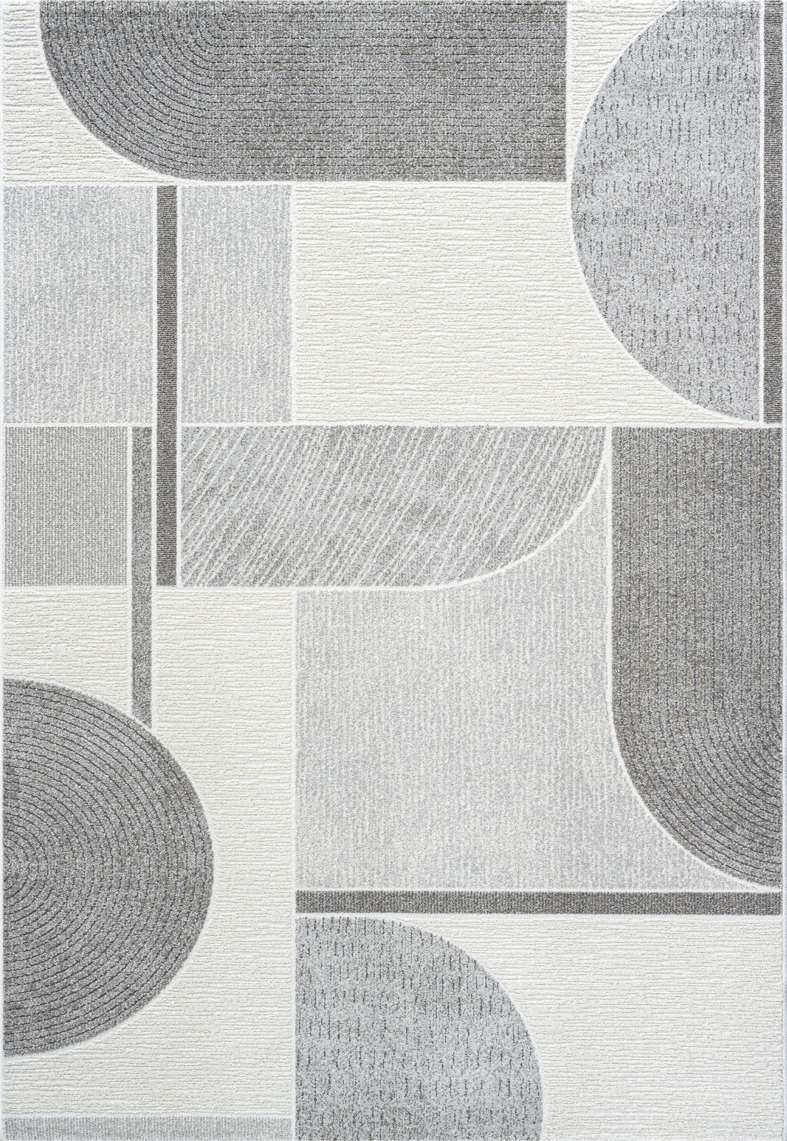 Dynamic Rugs Polaris 46002 Ivory Grey Modern Machine-Made Rug