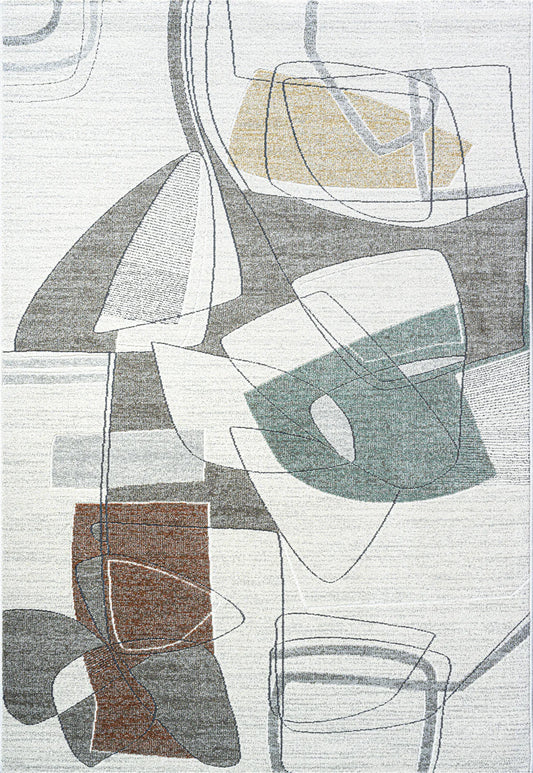 Dynamic Rugs Polaris 46007 Ivory Multi Modern Machine-Made Rug