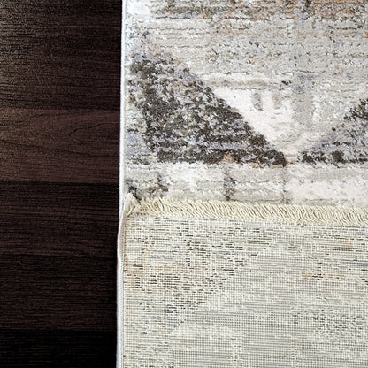 Dynamic Rugs Refine 4631 Beige Cream Slate Contemporary Machine-Made Rug