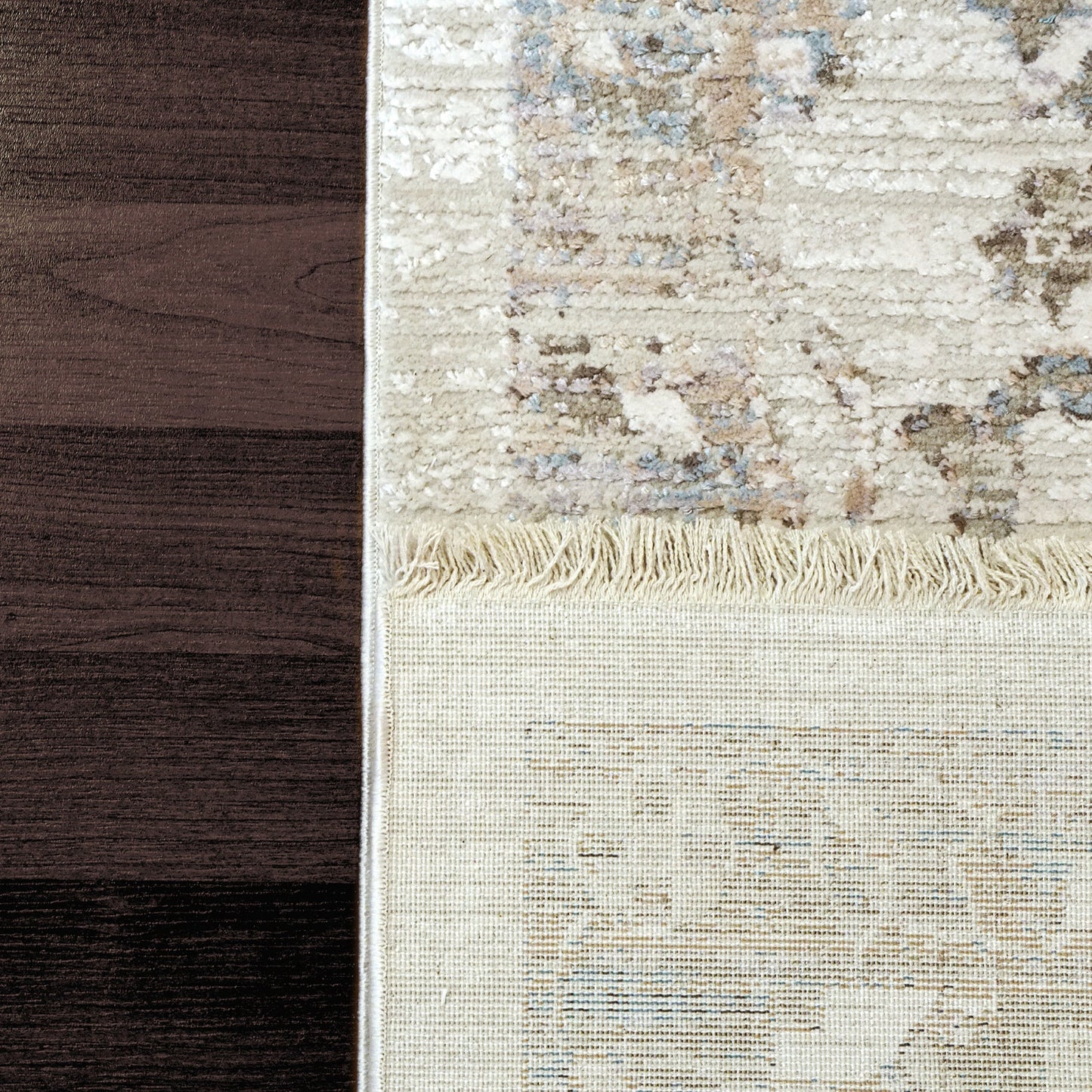 Dynamic Rugs Refine 4634 Cream Grey Blue Contemporary Machine-Made Rug