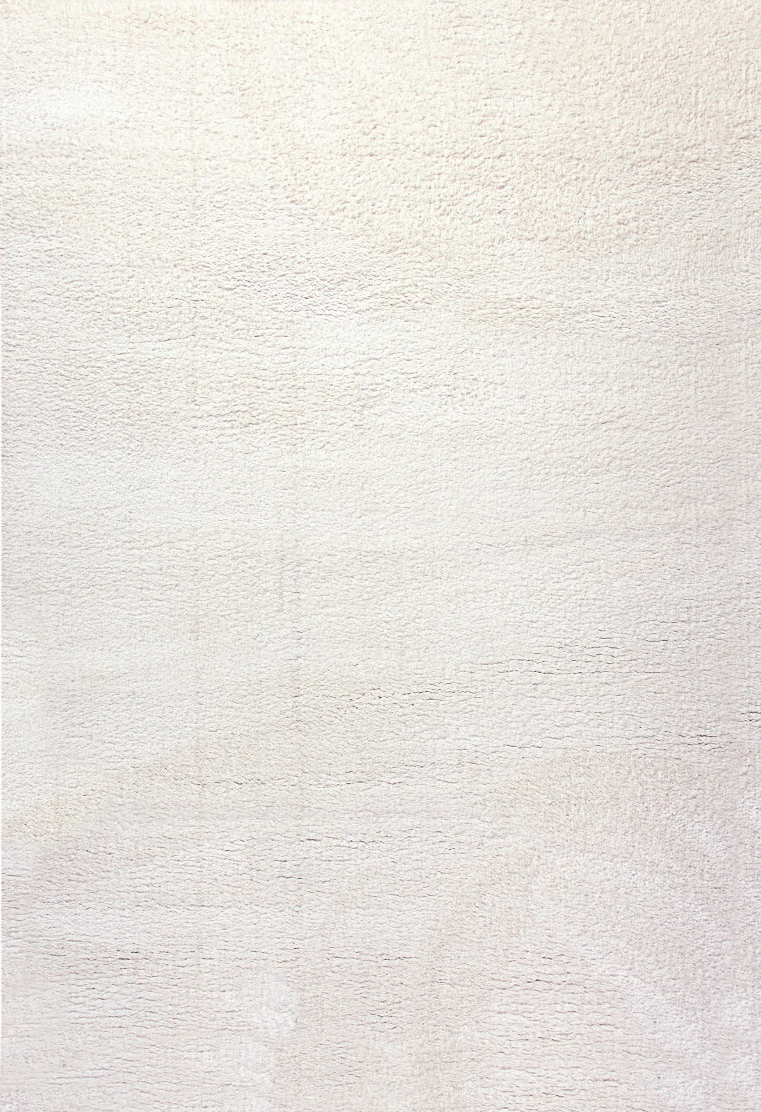 Dynamic Rugs Silky Shag 5900 Ivory Solid Machine-Made Rug