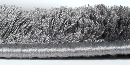 Dynamic Rugs Silky Shag 5901 Silver Contemporary Machine-Made Rug