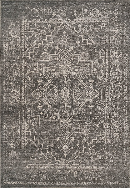 Dynamic Rugs Soma 6191 Dark Grey Ivory Transitional Machine-Made Rug