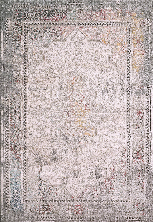 Dynamic Rugs Soma 6194 Ivory Grey Multi  Transitional Machine-Made Rug