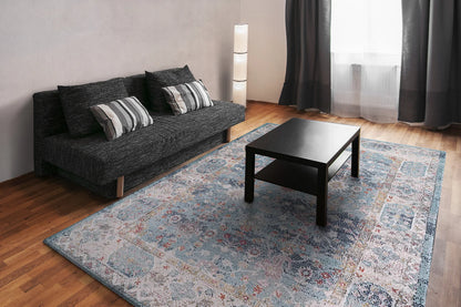Dynamic Rugs Soma 6197 Blue Multi  Transitional Machine-Made Rug