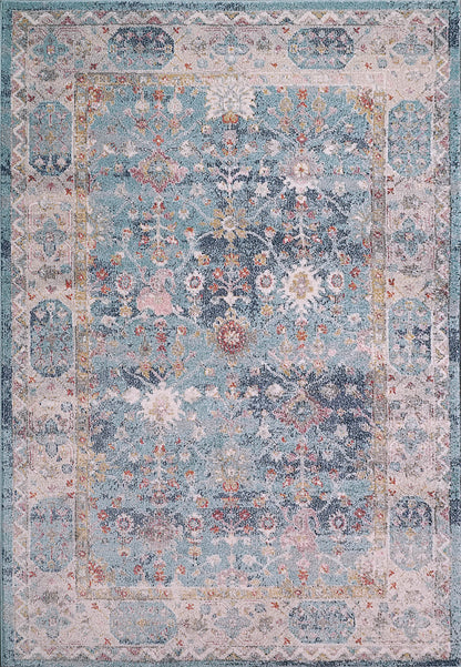 Dynamic Rugs Soma 6197 Blue Multi  Transitional Machine-Made Rug