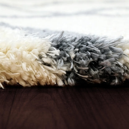 Dynamic Rugs Nitro Lux 6361 Ivory Blue Contemporary Machine-Made Rug