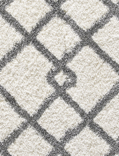 Dynamic Rugs Nitro Lux 6361 Ivory Light Grey Contemporary Machine-Made Rug