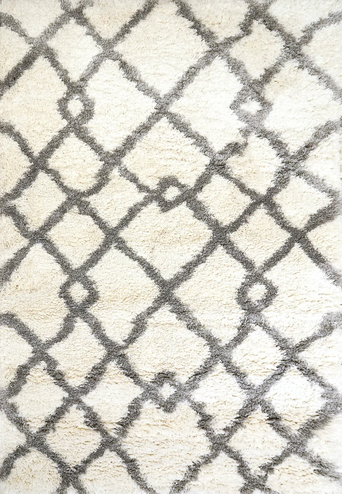 Dynamic Rugs Nitro Lux 6361 Ivory Light Grey Contemporary Machine-Made Rug
