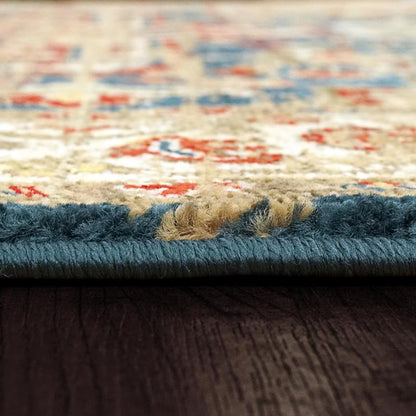 Dynamic Rugs Juno 6882 Navy Red Transitional Machine-Made Rug