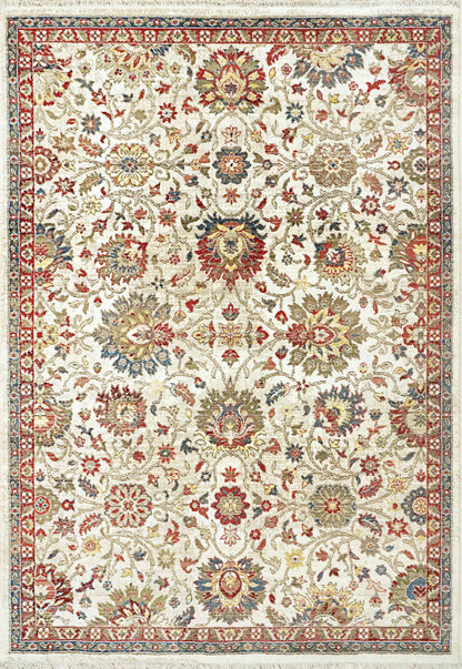 Dynamic Rugs Juno 6883 Ivory Red Transitional Machine-Made Rug
