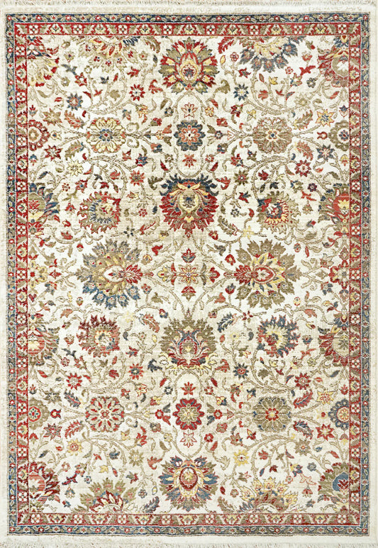 Dynamic Rugs Juno 6883 Ivory Red Transitional Machine-Made Rug