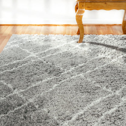 Dynamic Rugs Nordic 7431 Silver White Contemporary Machine-Made Rug